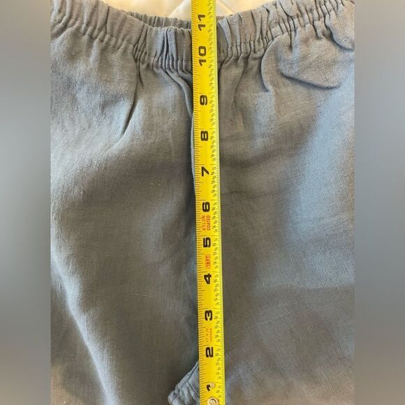 J Jill 100% Linen Blue Pants Size XSP - Picture 7 of 8